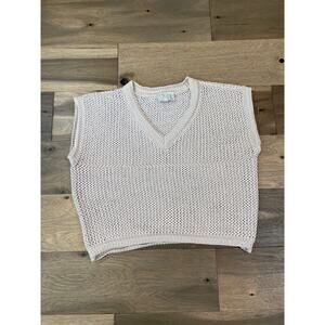 Joie Sleeveless Loose-Fit Knit Top – Size Large